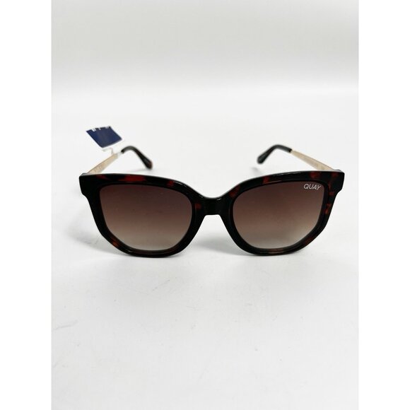 New Quay Australia Coffee Run Mini Sunglasses Polarized Tort Brown - Picture 2 of 10